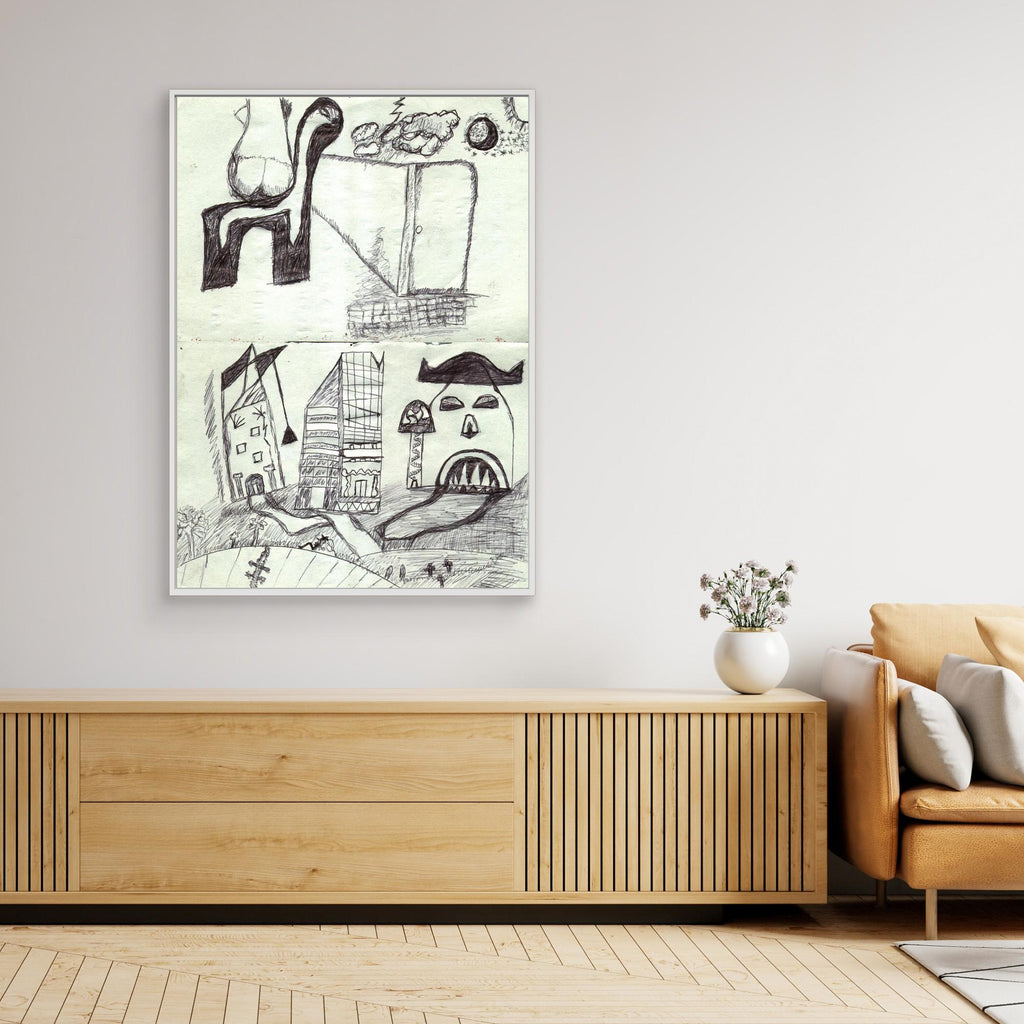 Palermo 2004 Sketches Ibridi - Srampa su tela (canvas)