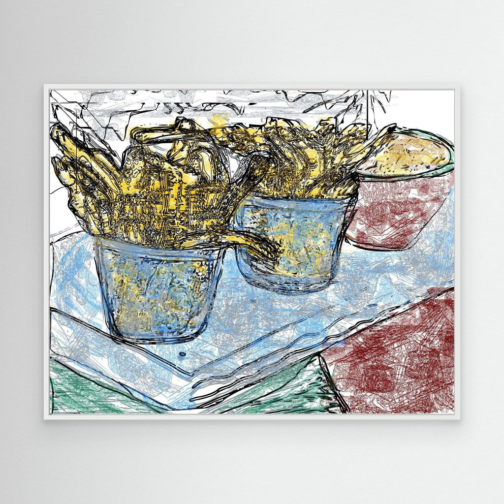 French fries with Pepper (Tribute to Pop-Art)