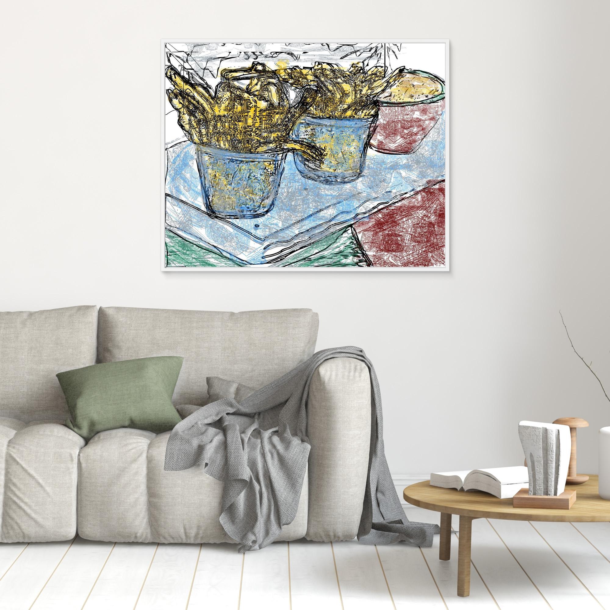 French fries with Pepper (Tribute to Pop-Art)