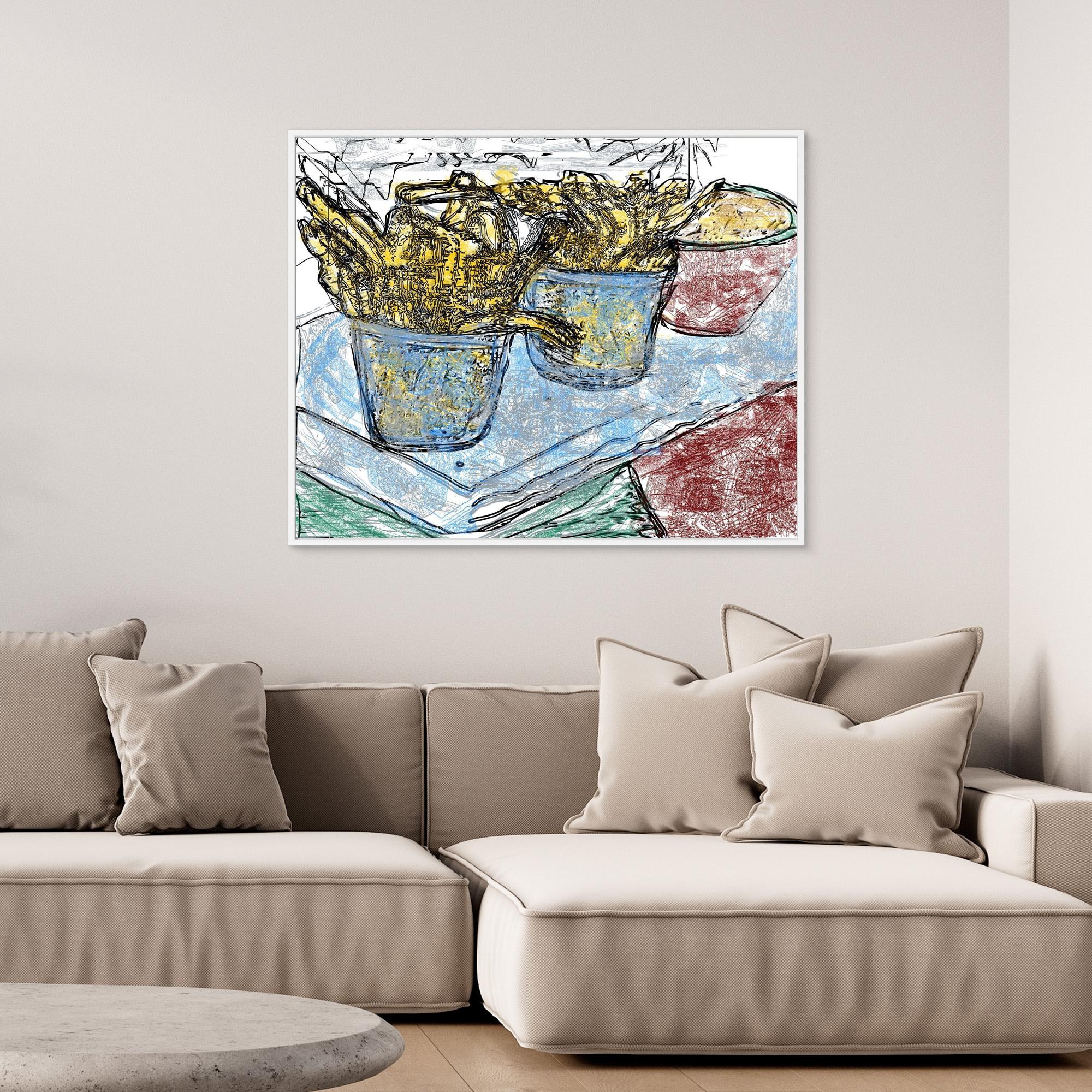 French fries with Pepper (Tribute to Pop-Art)