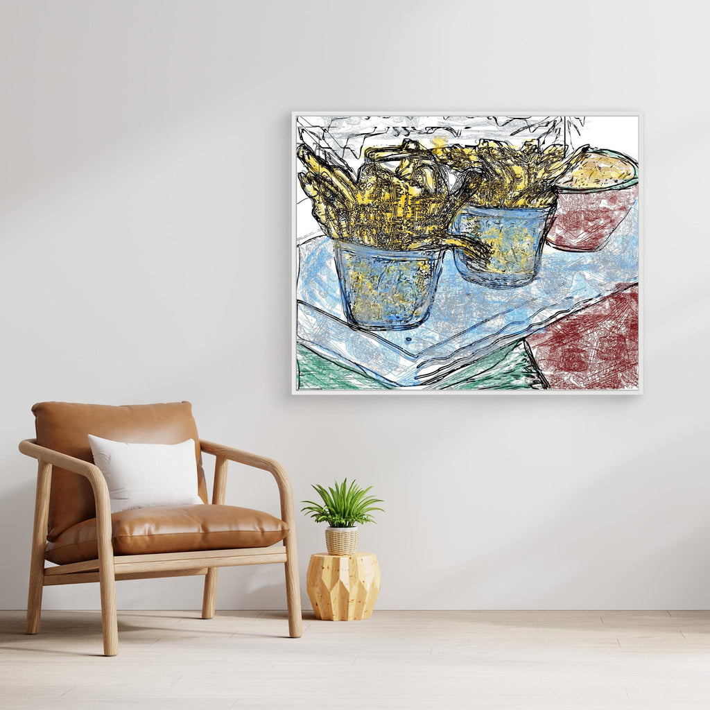 French fries with Pepper (Tribute to Pop-Art)