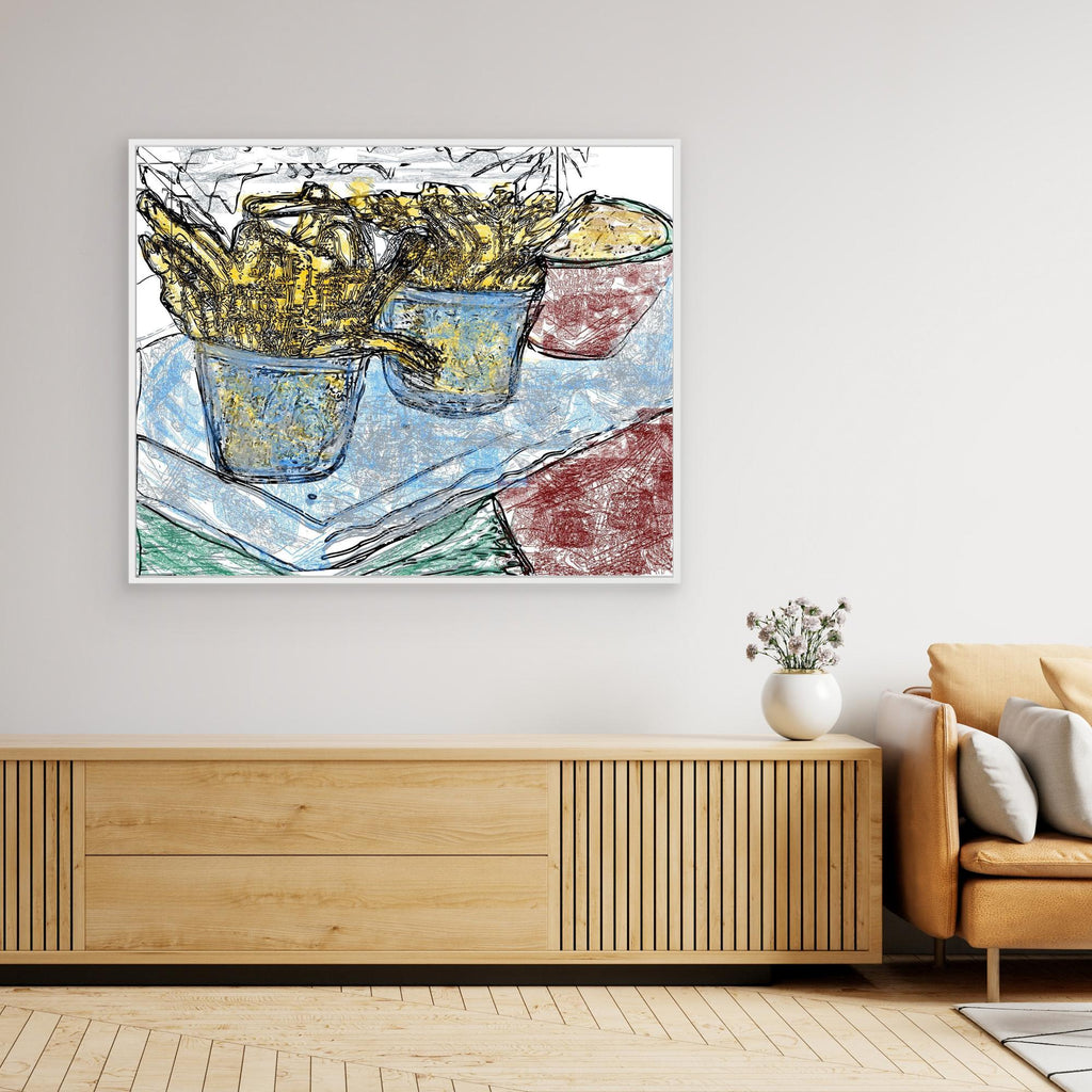 French fries with Pepper (Tribute to Pop-Art)