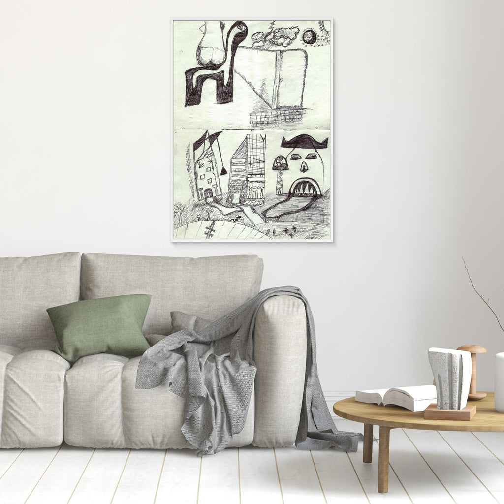 Palermo 2004 Sketches Ibridi - Srampa su tela (canvas)