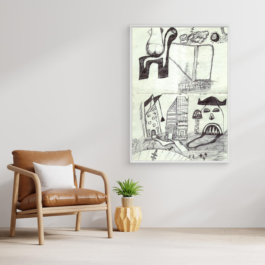 Palermo 2004 Sketches Ibridi - Srampa su tela (canvas)