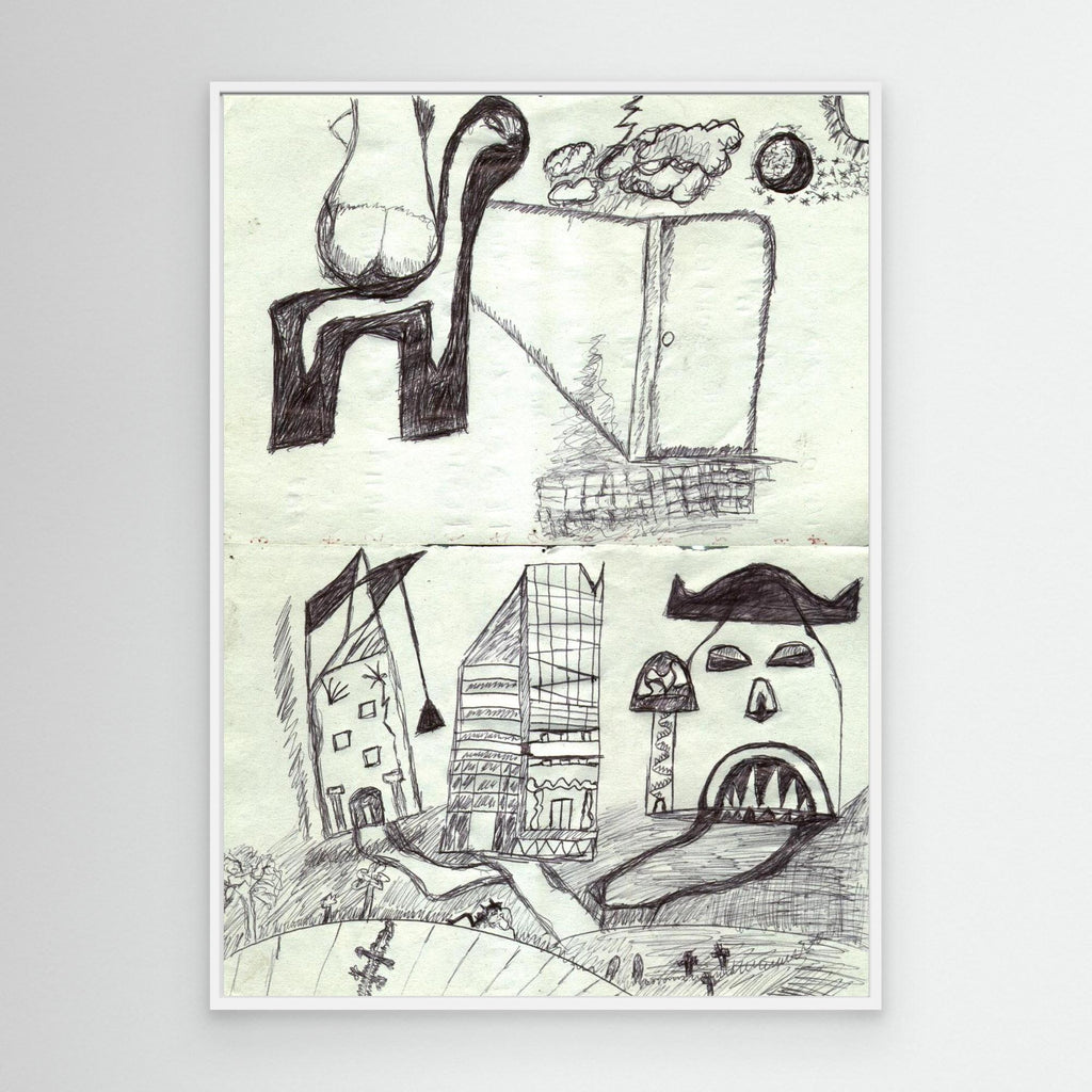 Palermo 2004 Sketches Ibridi - Srampa su tela (canvas)